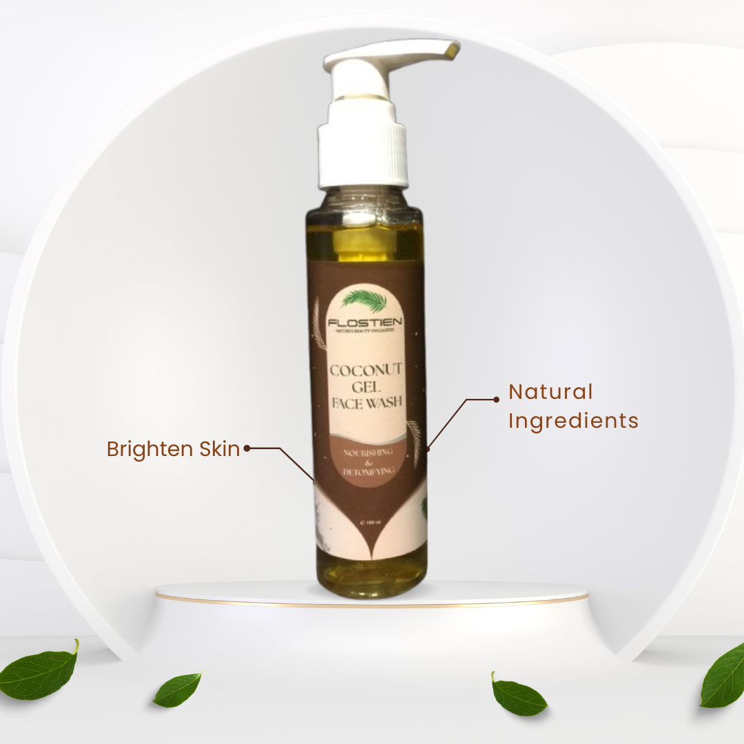 Flostien Coconut Gel Face Wash – Deep Nourishment & Glow
