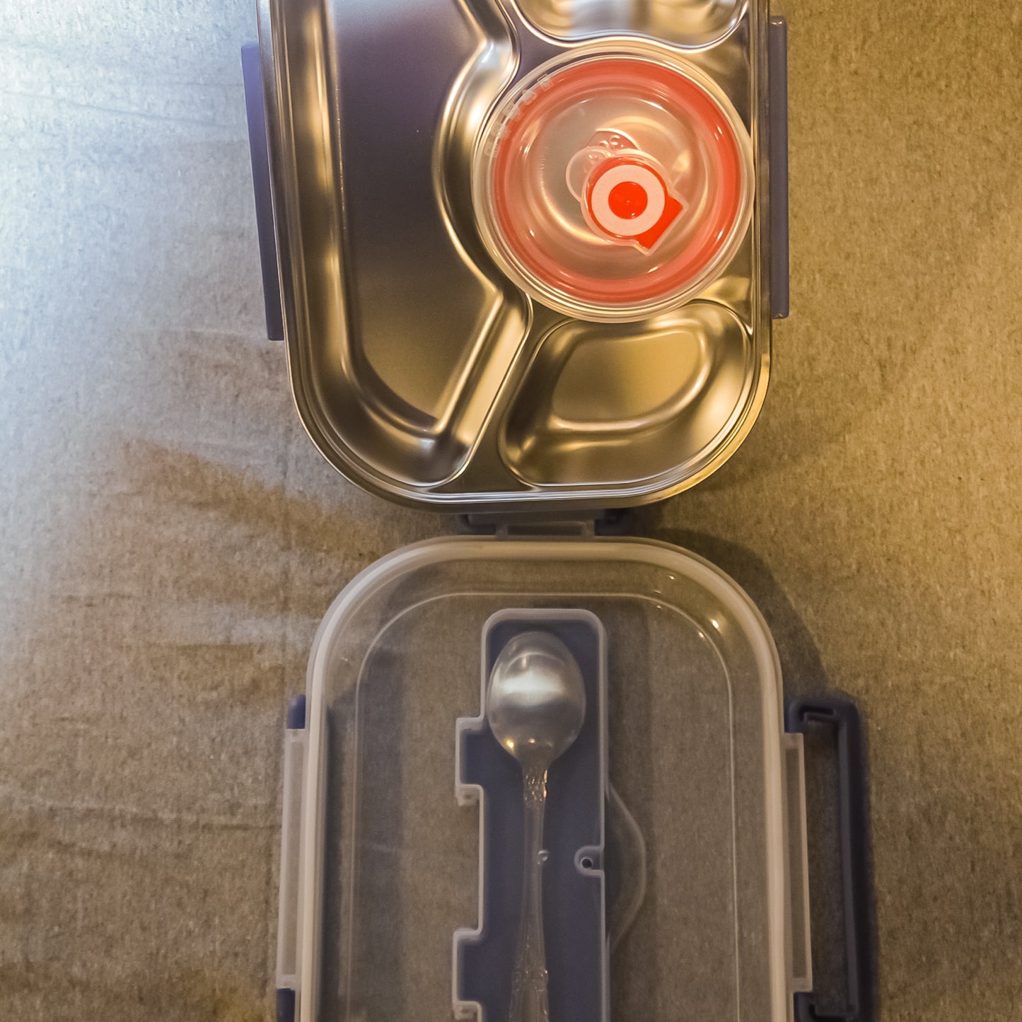 Steel Lunch Box with Compartments