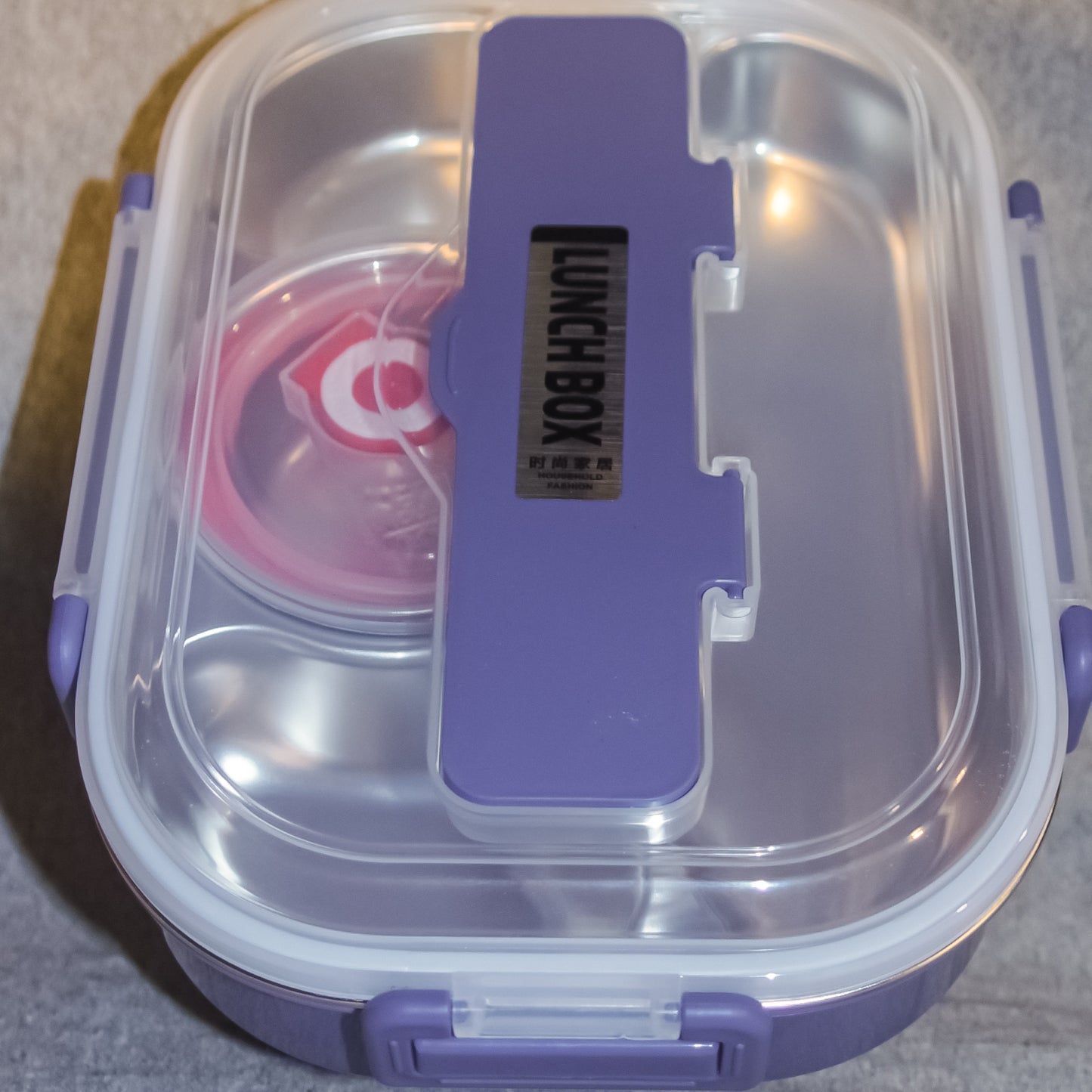 Steel Lunch Box with Compartments