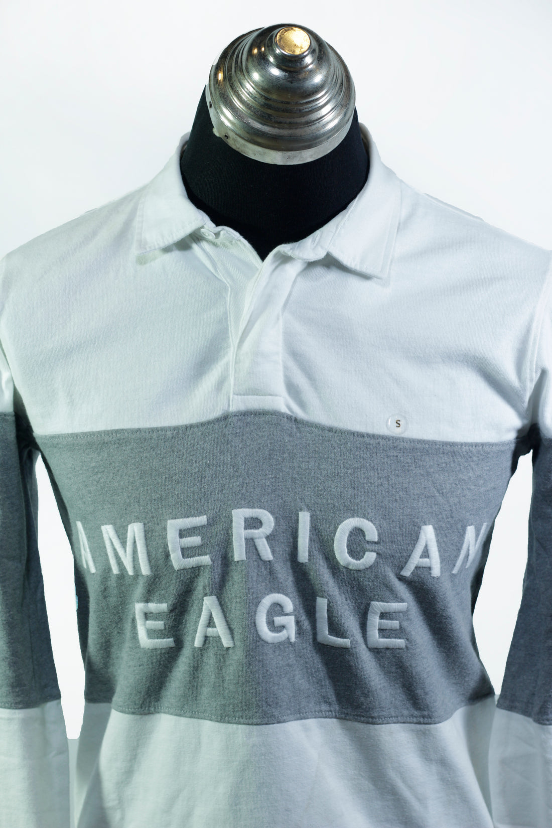 American Eagle Rugby Polo Shirt Men’s white - Bazla Closet