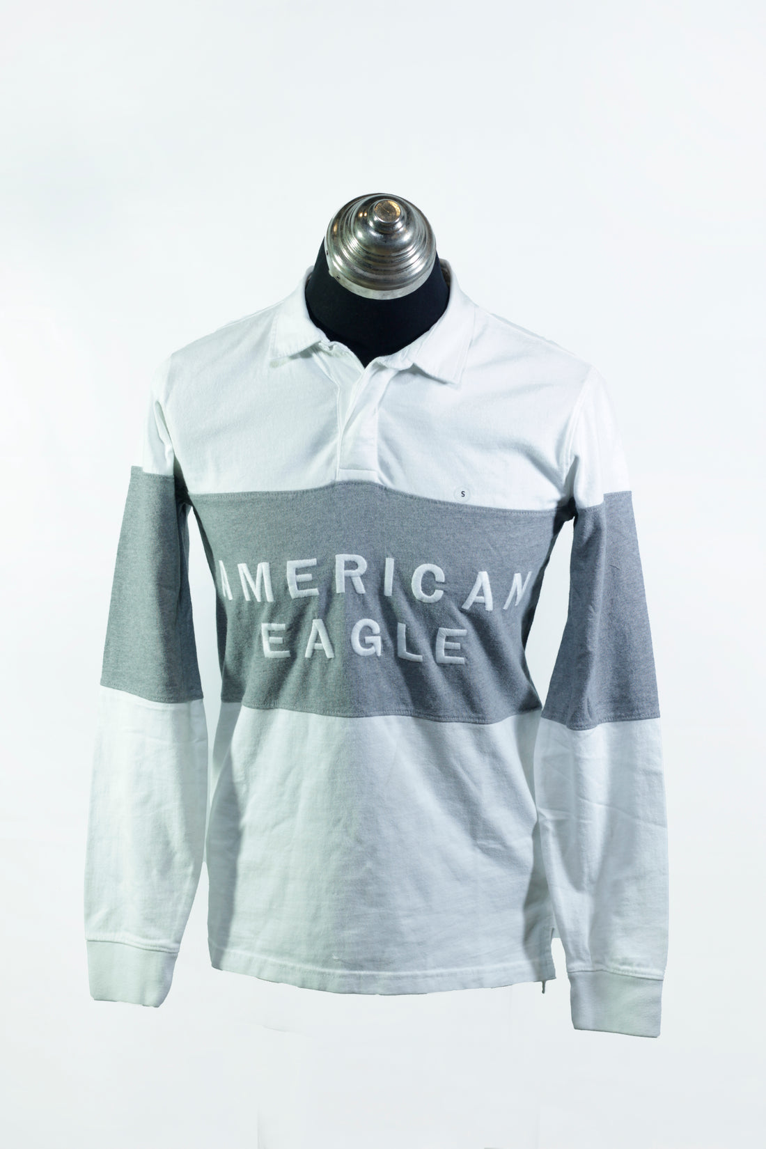 American Eagle Rugby Polo Shirt Men’s white - Bazla Closet