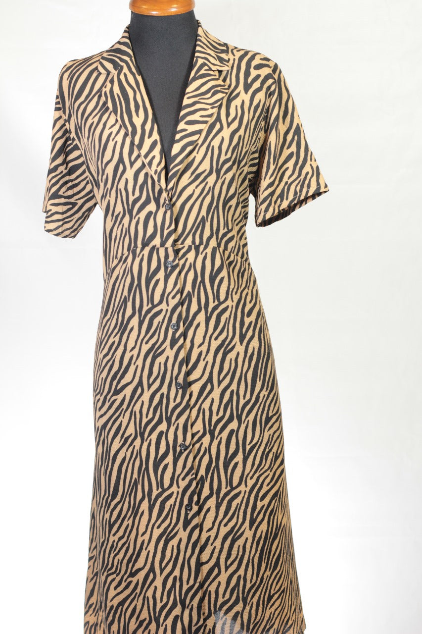 Tiger style long dress