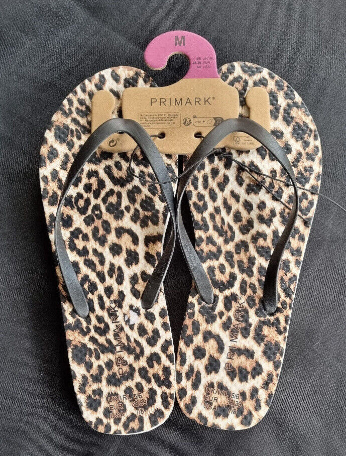 Primark Cheetah Print Flip-Flops - Bazla Closet