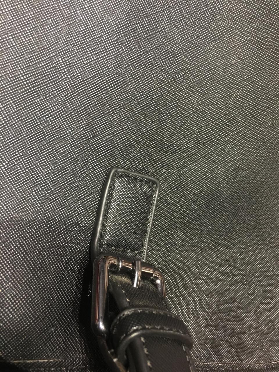 Premium Black Leather Crossbody Messenger Bag