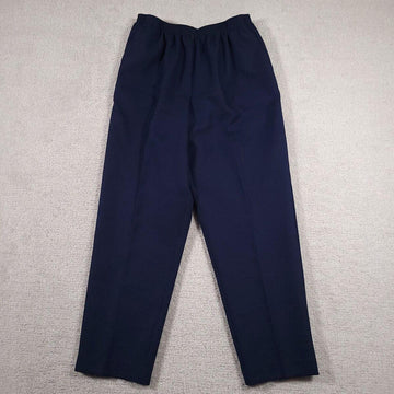 Classic Navy Blue Elastic Waist Trousers