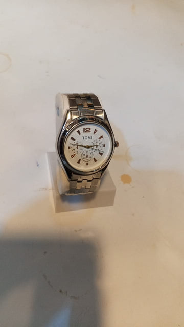 TOMI Classic  Stainless Steel Watch – Silver