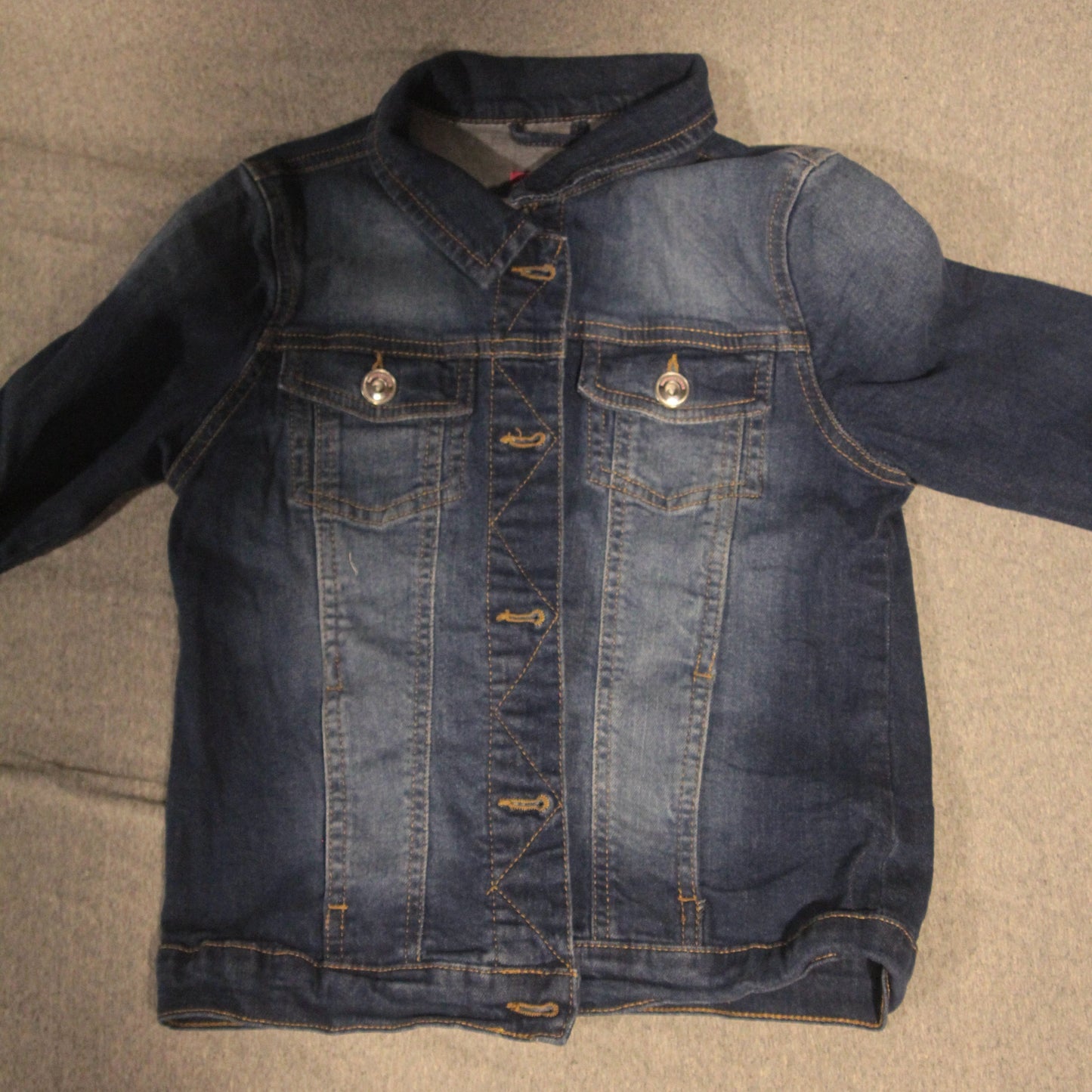 Classic Denim Jacket with Stitch Detail - Imported