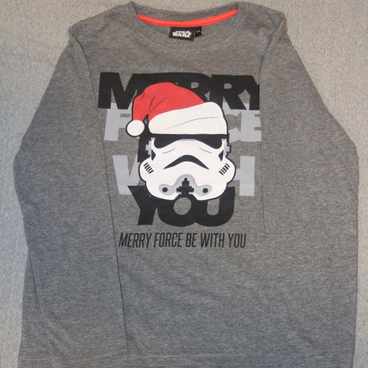 Merry Force Be With You Graphic Tee - Imported