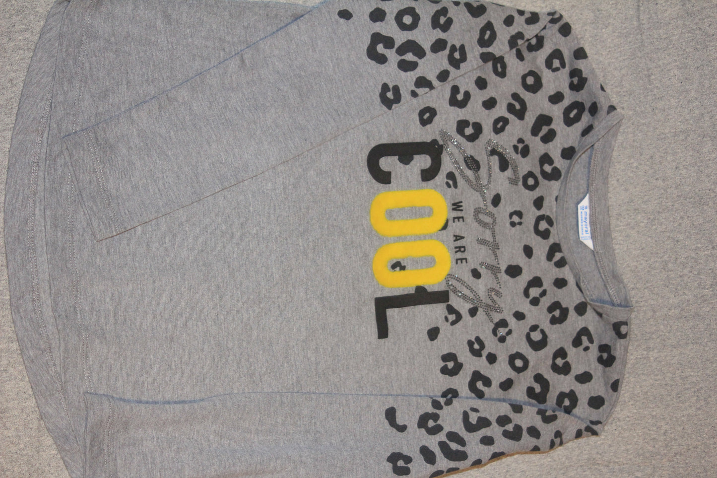 Trendy Gray Kids' Shirt with "We Are Cool" Design