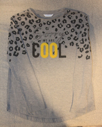 Trendy Gray Kids' Shirt with "We Are Cool" Design