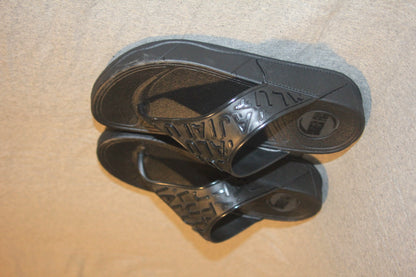 Imported Black Branded Flip-Flops - Durable and Stylish