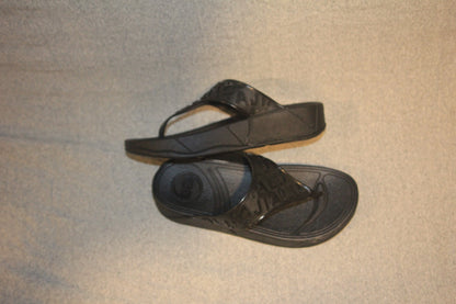 Imported Black Branded Flip-Flops - Durable and Stylish