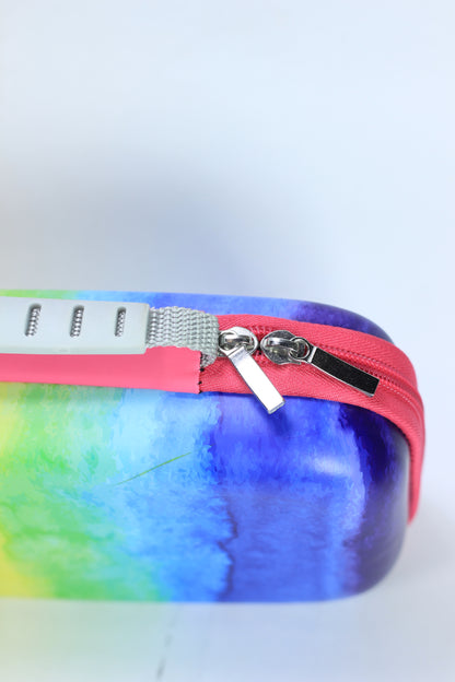 Vibrant Rainbow Carry Case – Stylish and Functional