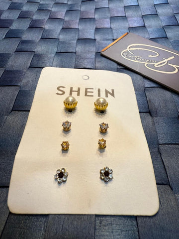 SHEIN Imported Elegant Earrings - 8 Stylish Pairs