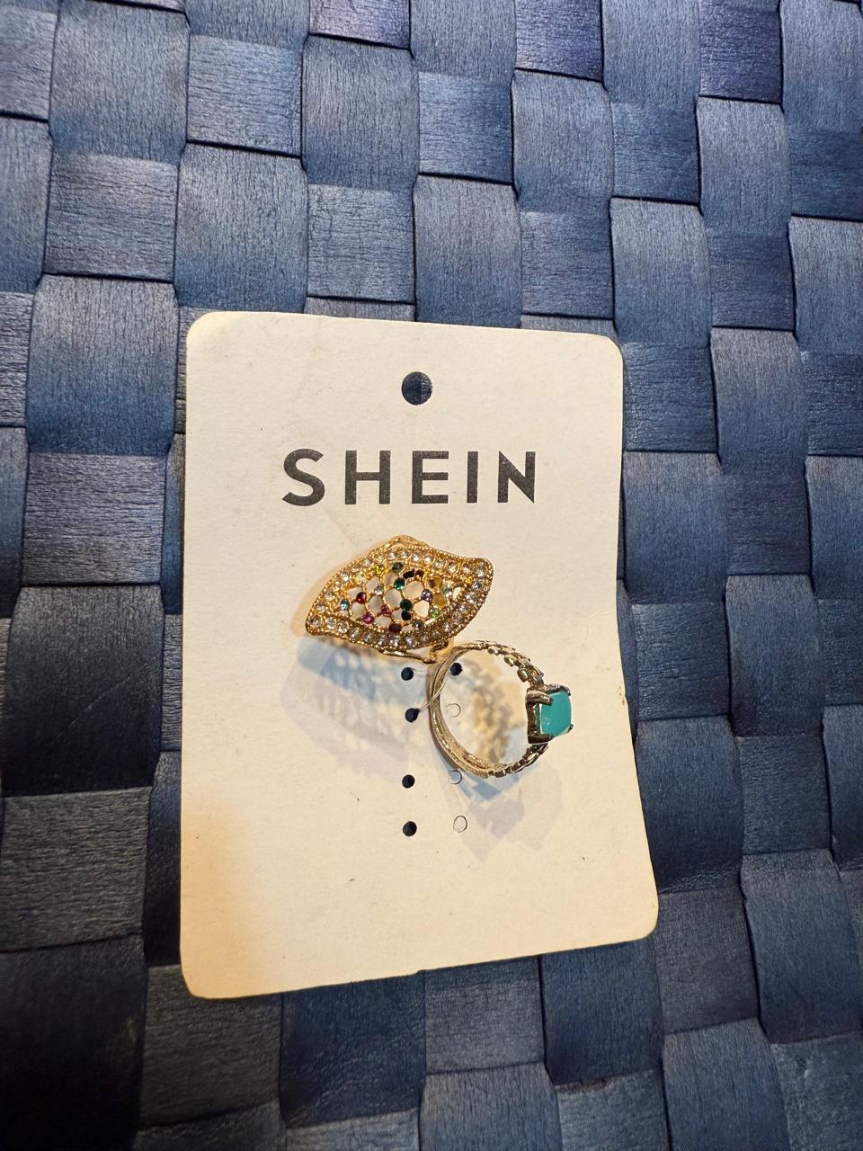 SHEIN Imported Elegant Statement Rings - Set of Two