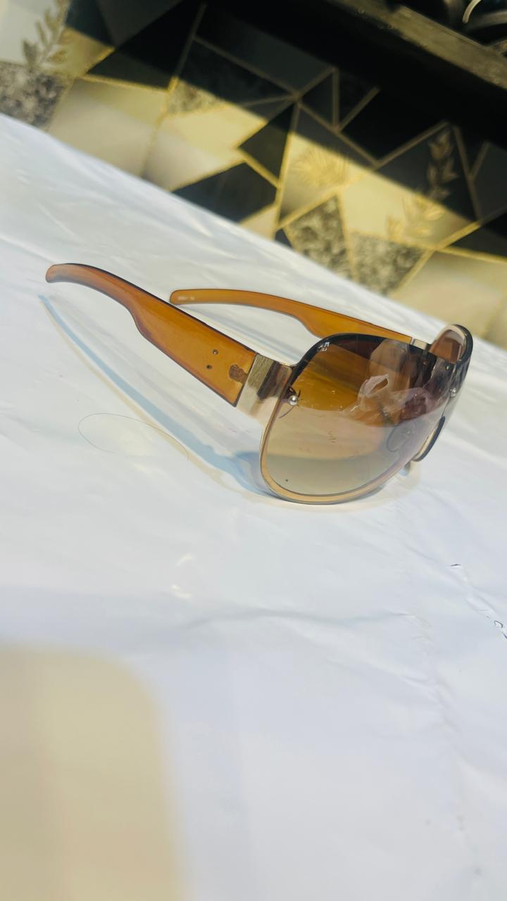 Wraparound Brown Gradient Sunglasses