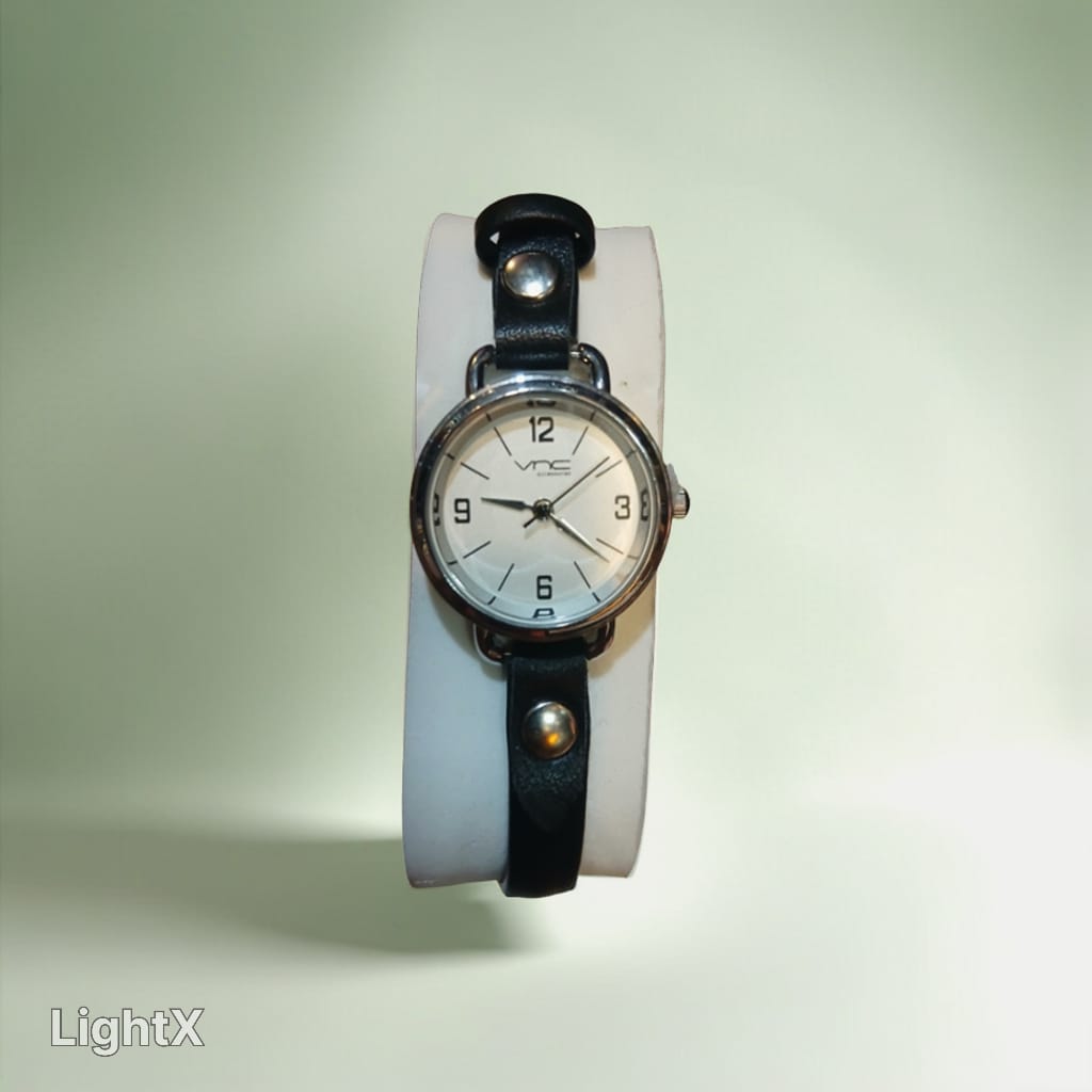 Vincci Leather Strap Watch with Wraparound Band