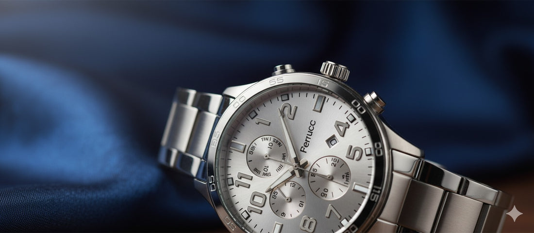 Men’s Chronograph Wristwatch (Metal Band)