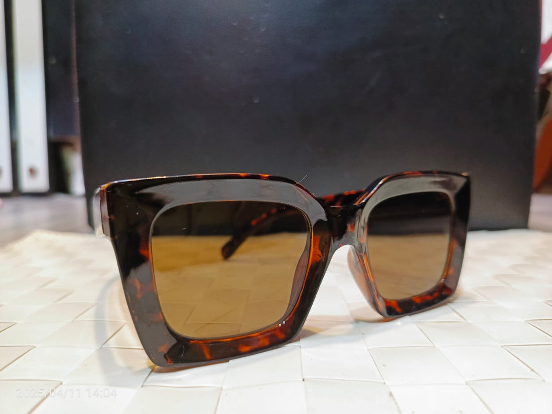 Bazla Closet Oversized Cat-Eye Tortoiseshell Sunglasses – Retro Chic