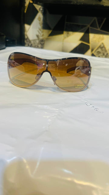 Wraparound Brown Gradient Sunglasses