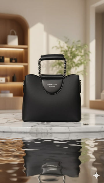 The finest materials and sleek hardware define this imported bag collection.